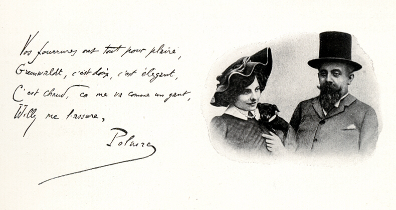 Publicit&eacute; pour P.M. Grunwaldt  Novembre 1904 (d&eacute;tail)