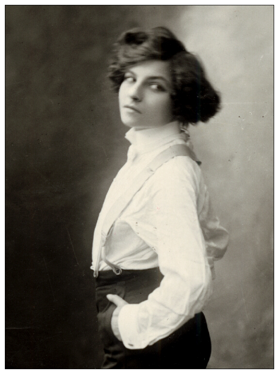 Polaire dans Le Petit Jeune Homme  1904 (d&eacute;tail)