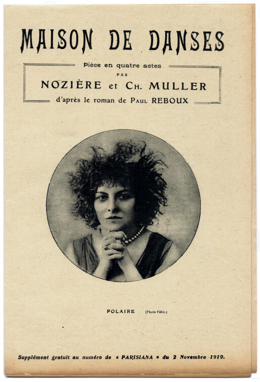 Polaire  Photographie F&eacute;lix  1919