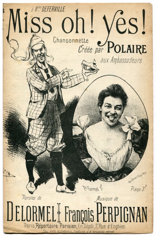 Petit format de Miss oh ! Yes !  Vers 1900