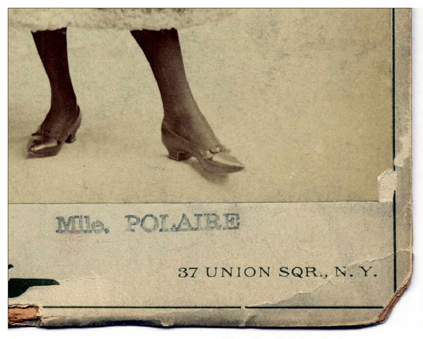 Polaire  Cl. Napol&eacute;on Sarony  Octobre 1895 (d&eacute;tail)