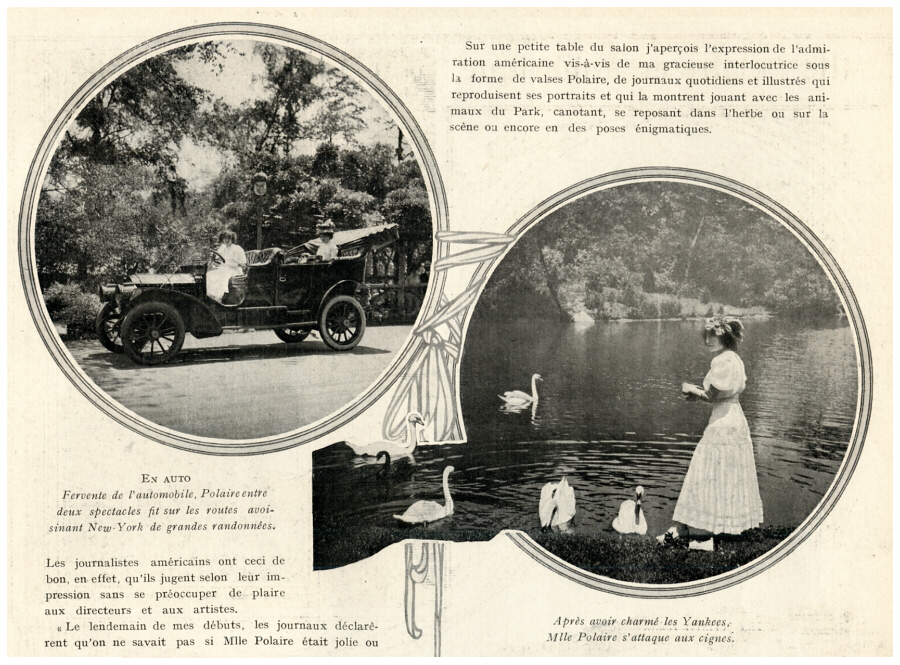 Polaire &agrave; Central Park  New York  Et&eacute; 1910