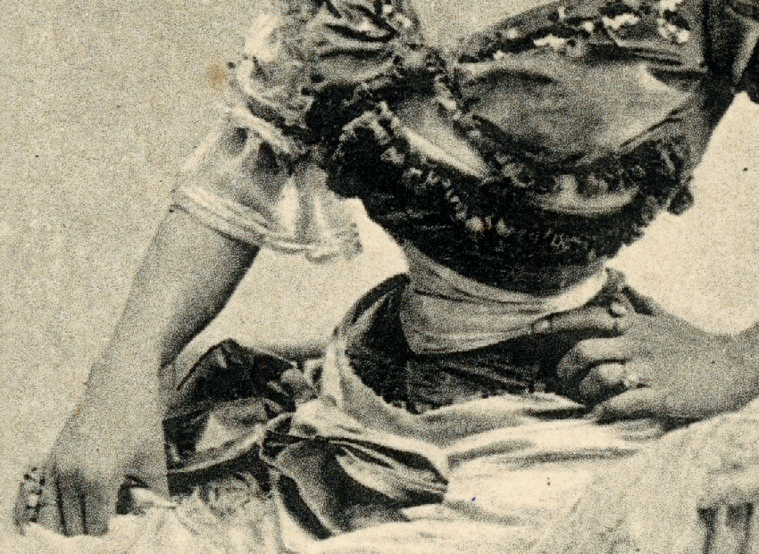 Carte postale Professeur Stebbing  Vers 1900 (d&eacute;tail)