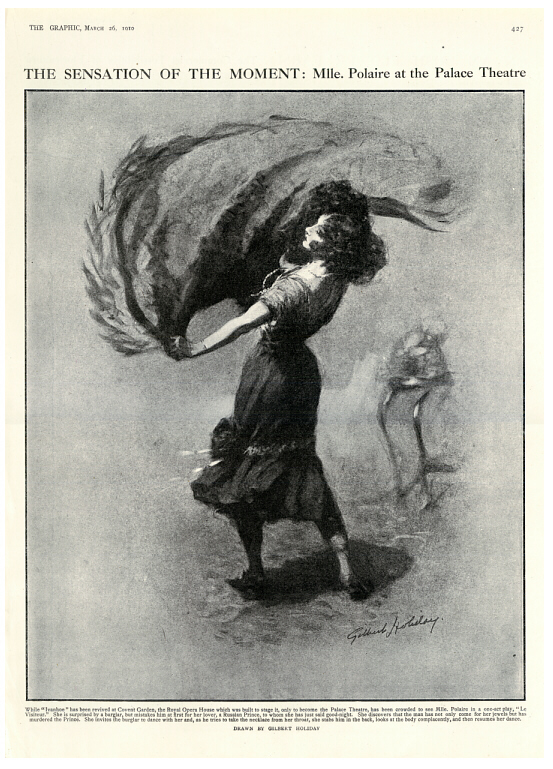 Polaire par Gilbert Holiday  Mars 1910