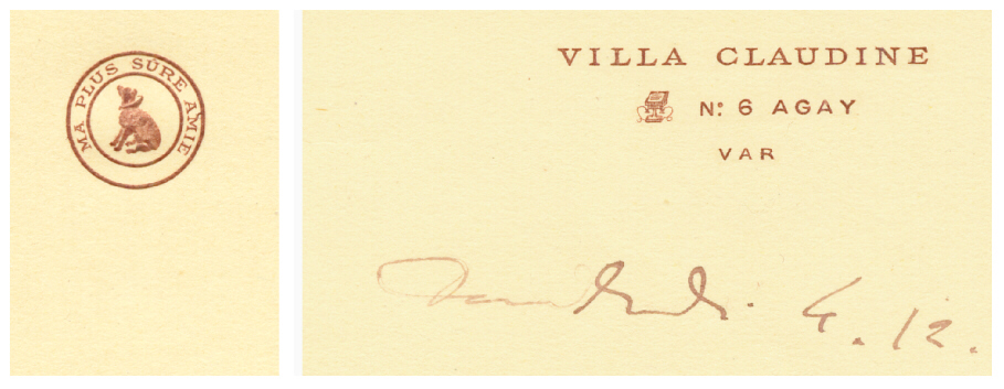 En-t&ecirc;te du papier &agrave; lettres de Polaire